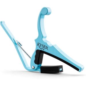 imageFender X Kyser QuickChange Electric Guitar Capo Olympic WhiteDaphne Blue