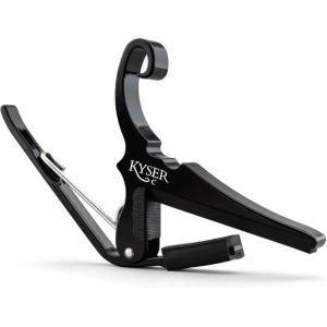 imageKyser Musical Products QuickChange Guitar Capo KGCBA Black  For Classical Guitars Made in USA Quality Strong Lightweight Quick ampamp Easy Key Changes Innovative Perfect Fit For ClassicalsBlack