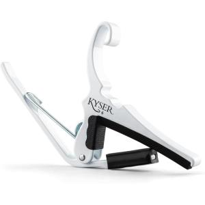 imageKyser QuickChange Guitar Capo for 6string acoustic guitars Black KG6BAPure White