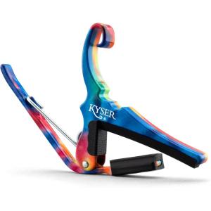 imageKyser QuickChange Guitar Capo for 6string acoustic guitars Black KG6BATieDye